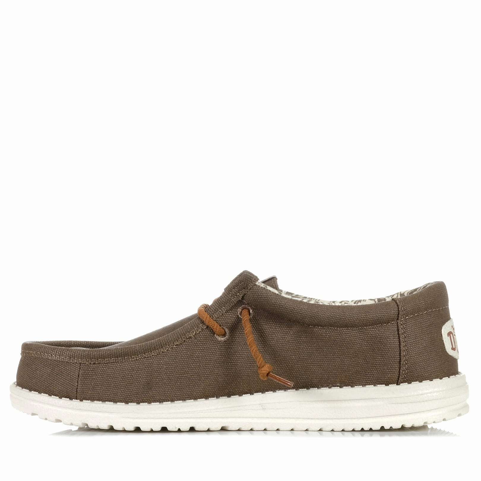 Hyper Light Feel Hey Dude Mens Wally Waxed Canvas Walnut