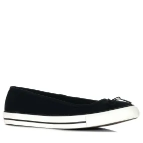 Lightweight Ride Walk Ease Converse Chuck Taylor Dainty Ballerina Slip Black