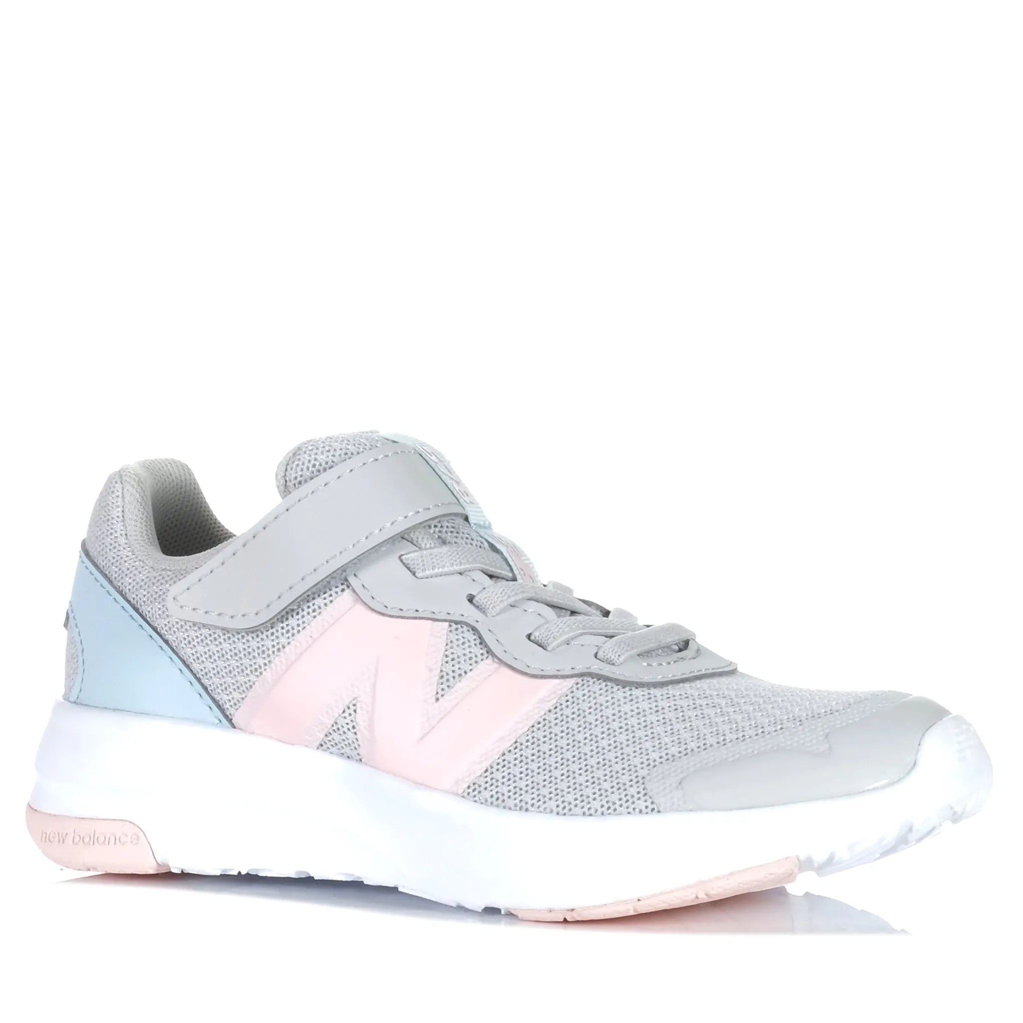 Impact Absorb Base New Balance Kids 578v1 Bungee Lace PT578AC Grey/Pink