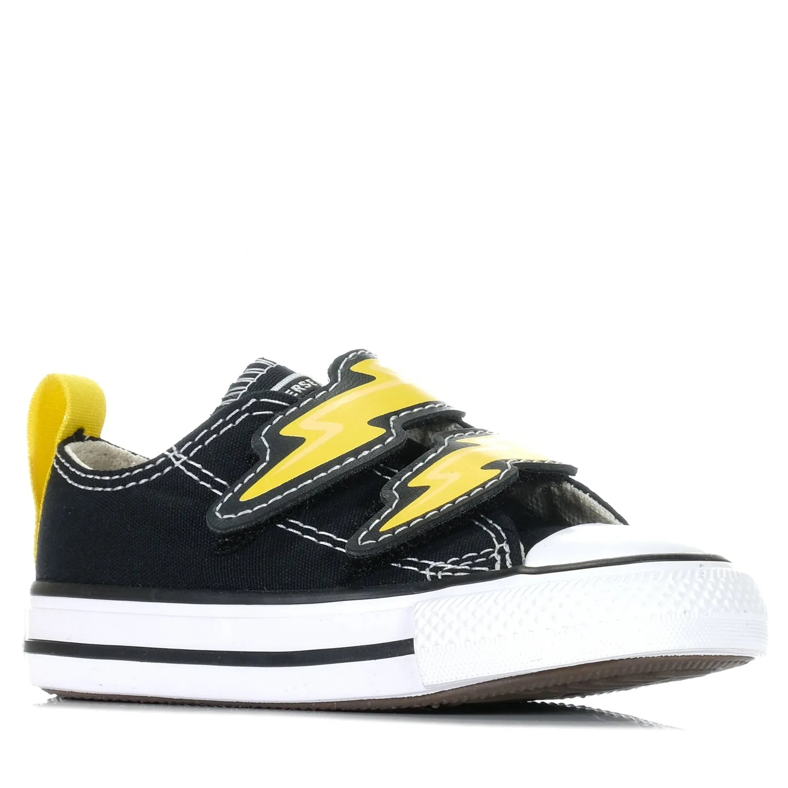 Impact-absorbing fit Converse Chuck Taylor Infant Electric Bolt Low Black