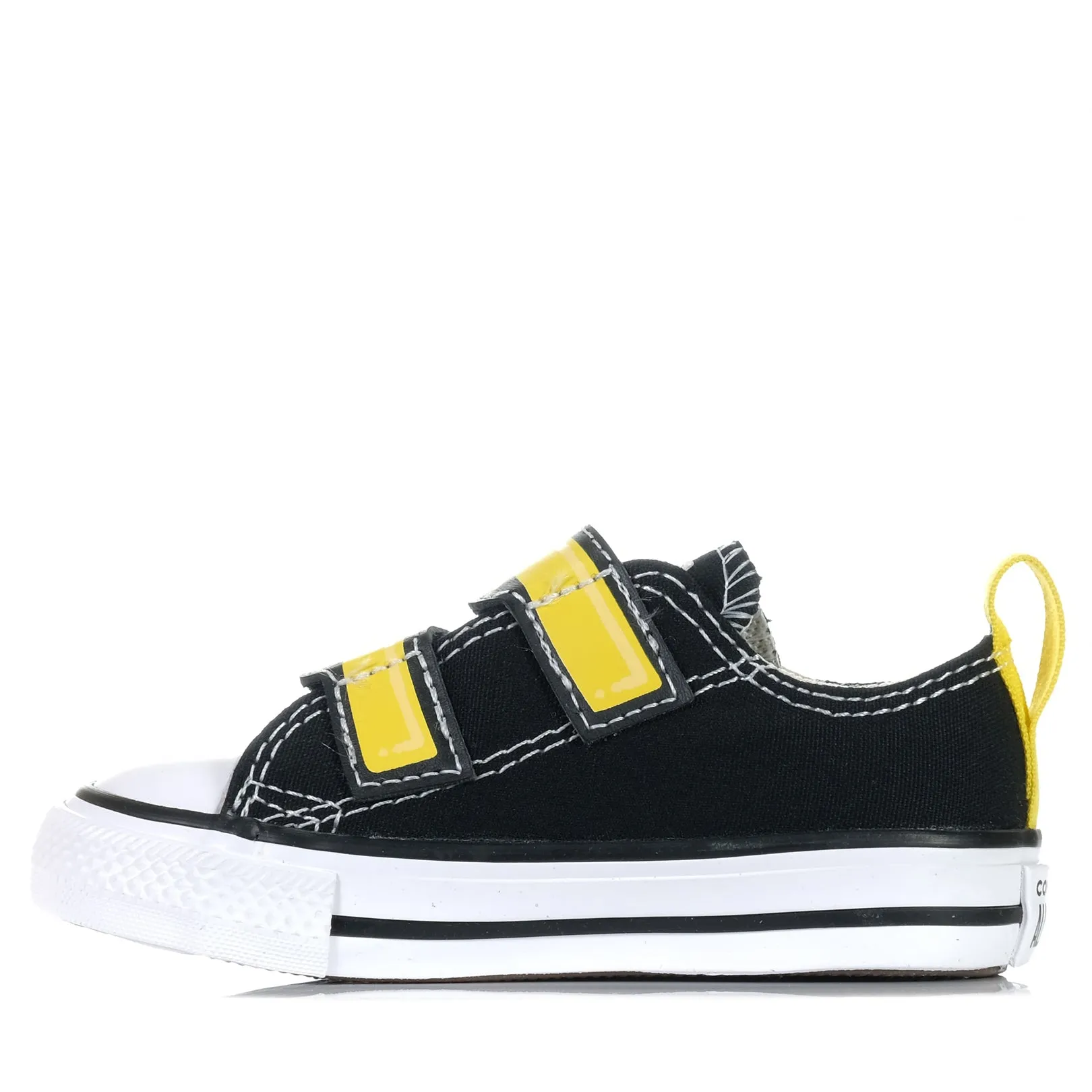 Impact-absorbing fit Converse Chuck Taylor Infant Electric Bolt Low Black