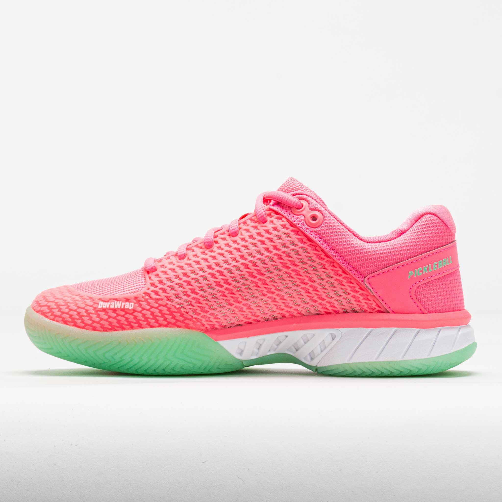 K-Swiss Express Light Pickleball Women's Pastel Pink/Neon Mint/White Quick Motion