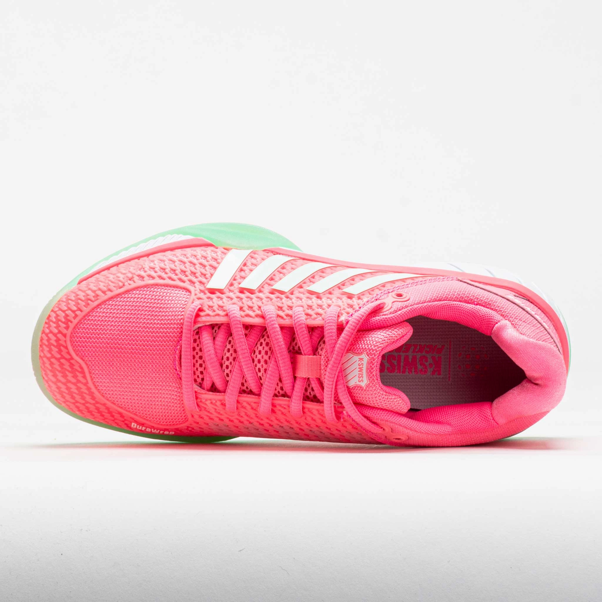 K-Swiss Express Light Pickleball Women's Pastel Pink/Neon Mint/White Quick Motion