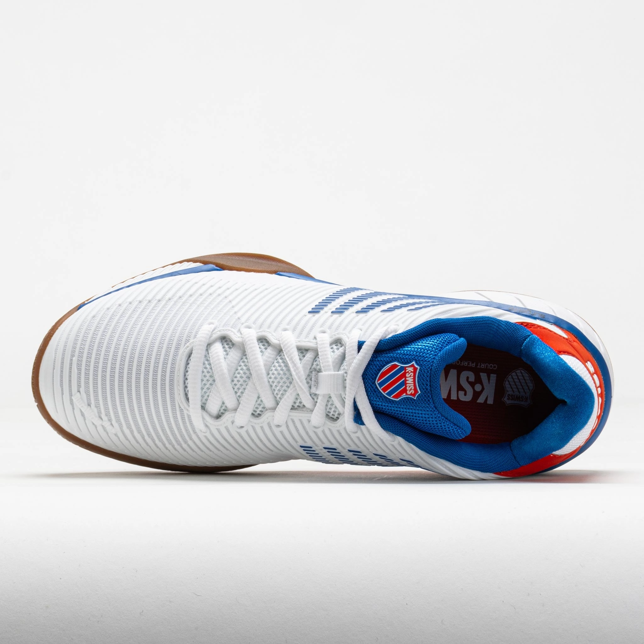 K-Swiss Hypercourt Express 2 Indoor Men's Bright White/High Risk Red Active Foam