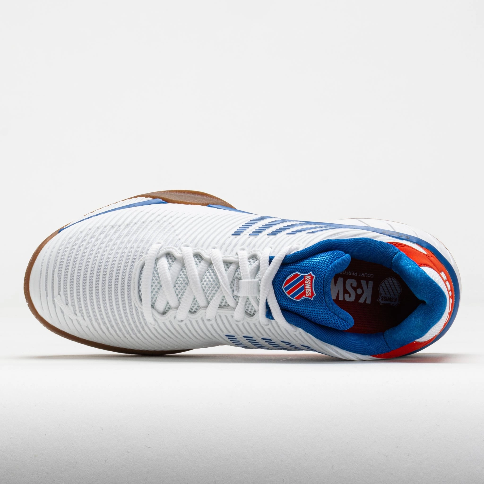 K-Swiss Hypercourt Express 2 Indoor Men's Bright White/High Risk Red Active Foam