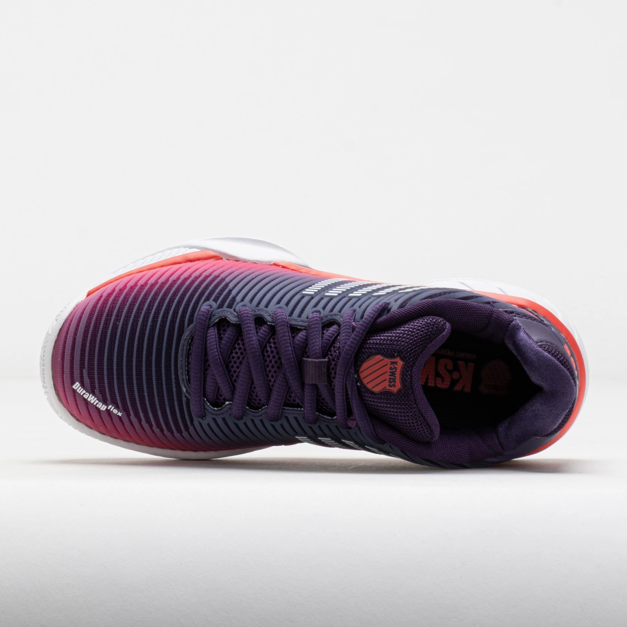 K-Swiss Hypercourt Express 2 Junior Purple Plumeria/White/Hot Coral Foot Traction Max