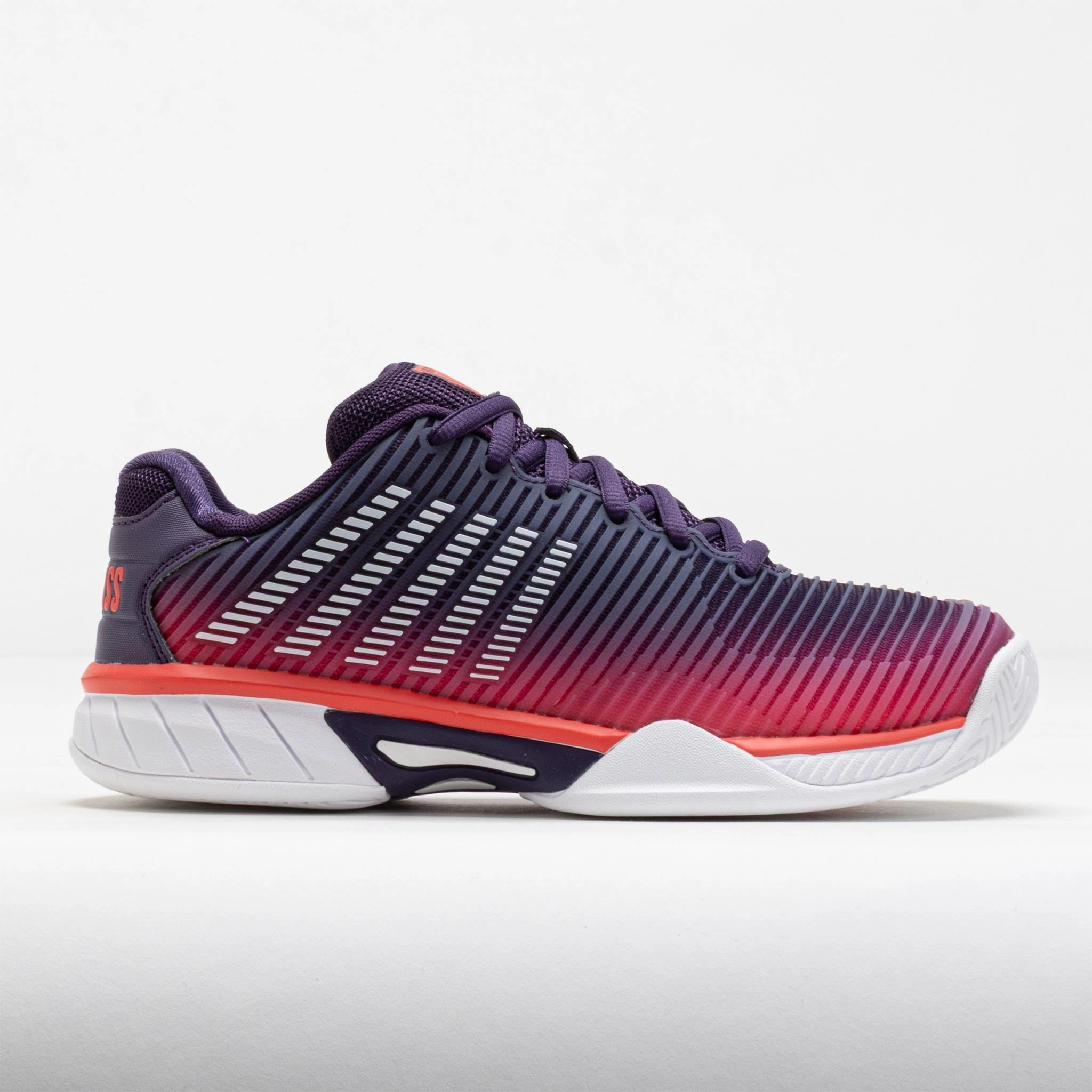 K-Swiss Hypercourt Express 2 Junior Purple Plumeria/White/Hot Coral Foot Traction Max