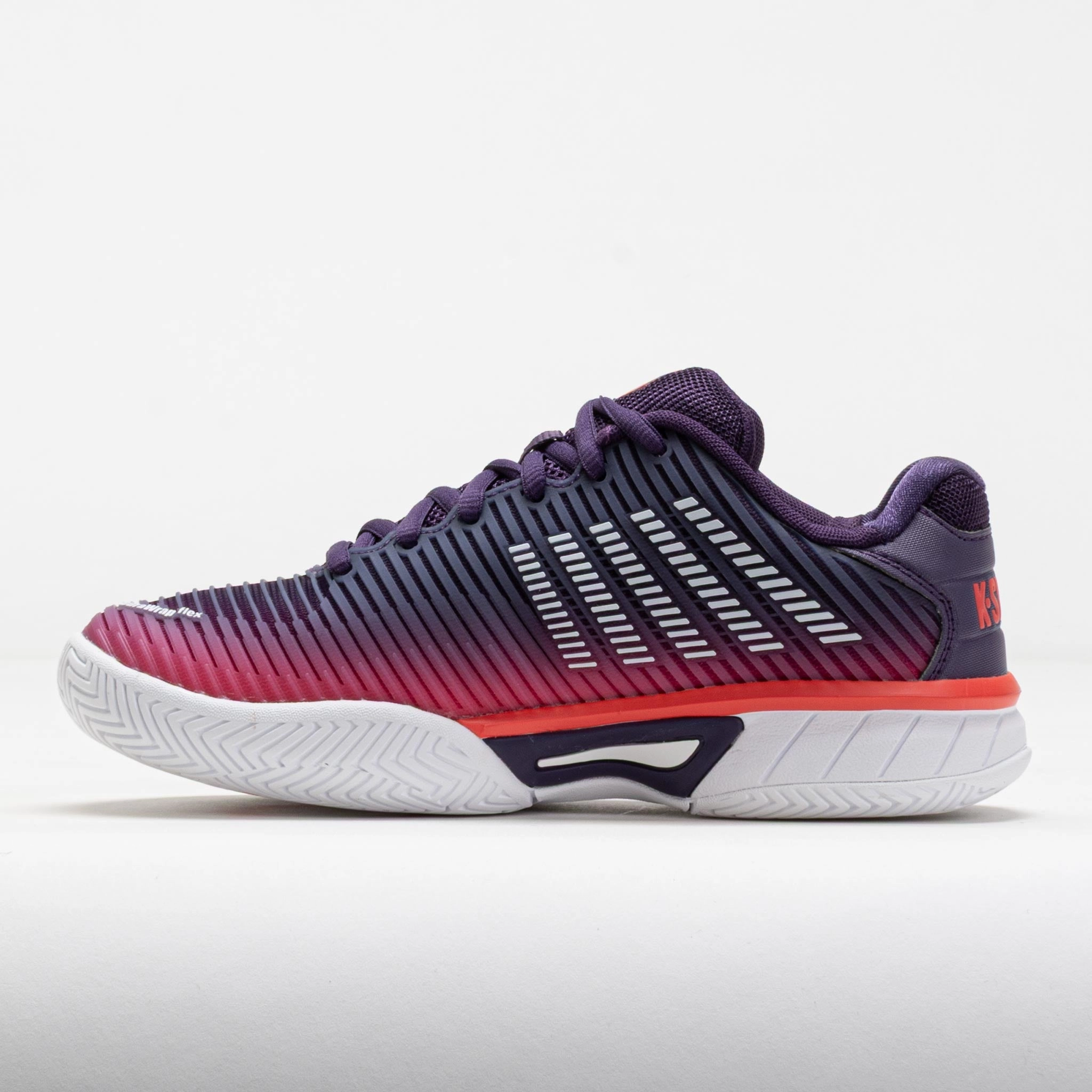 K-Swiss Hypercourt Express 2 Junior Purple Plumeria/White/Hot Coral Foot Traction Max