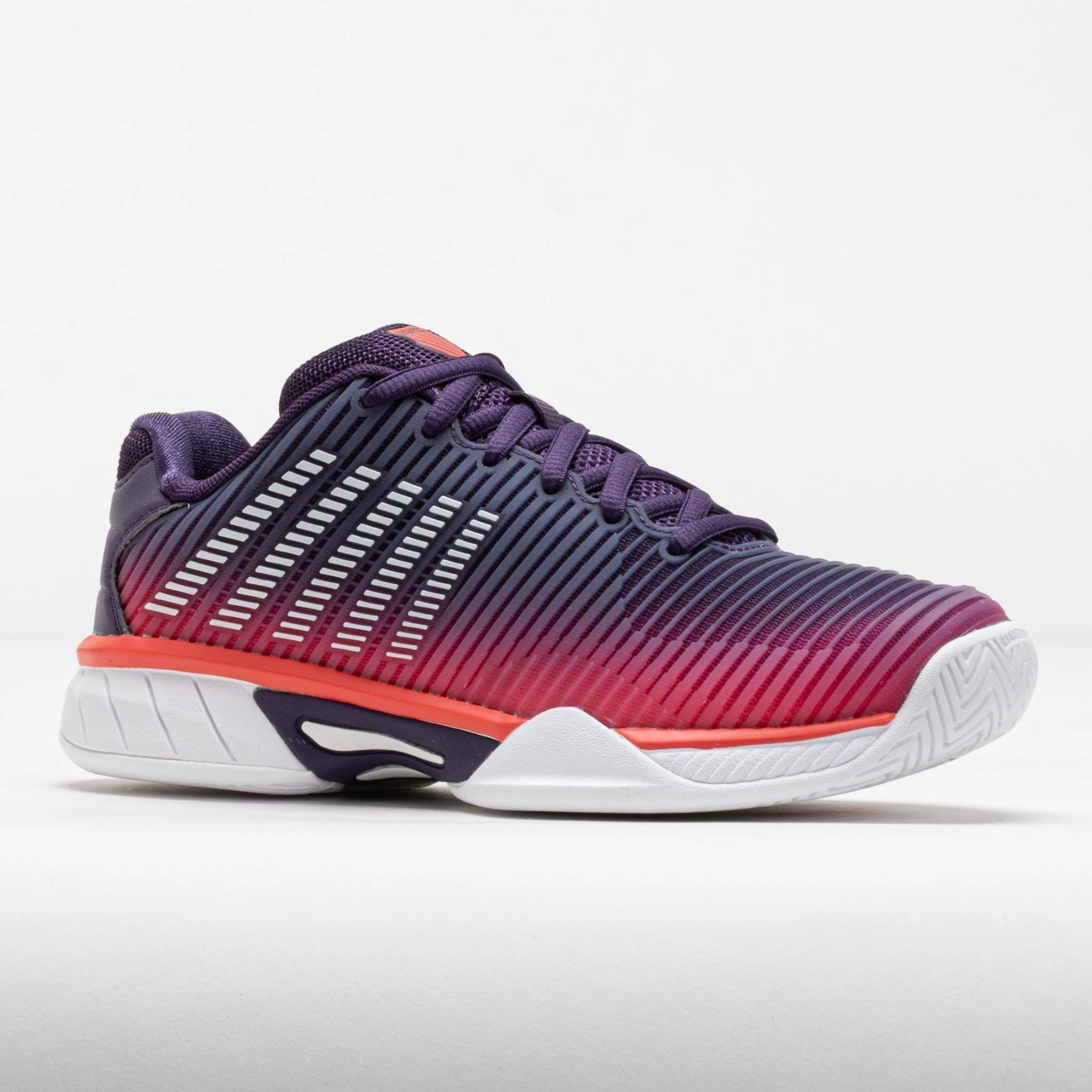 K-Swiss Hypercourt Express 2 Junior Purple Plumeria/White/Hot Coral Foot Traction Max