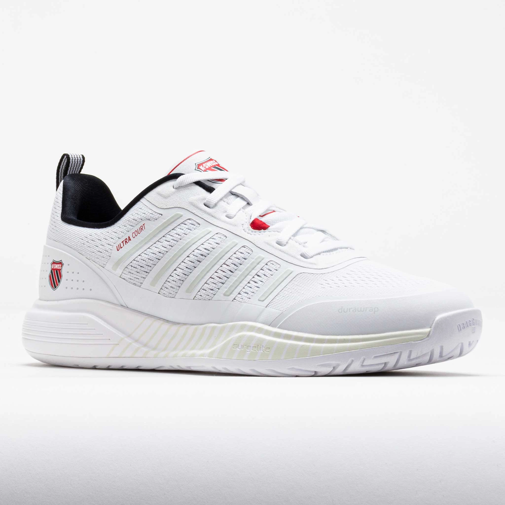 K-Swiss Ultra Court Men's White/Black/Mars Red Elastic