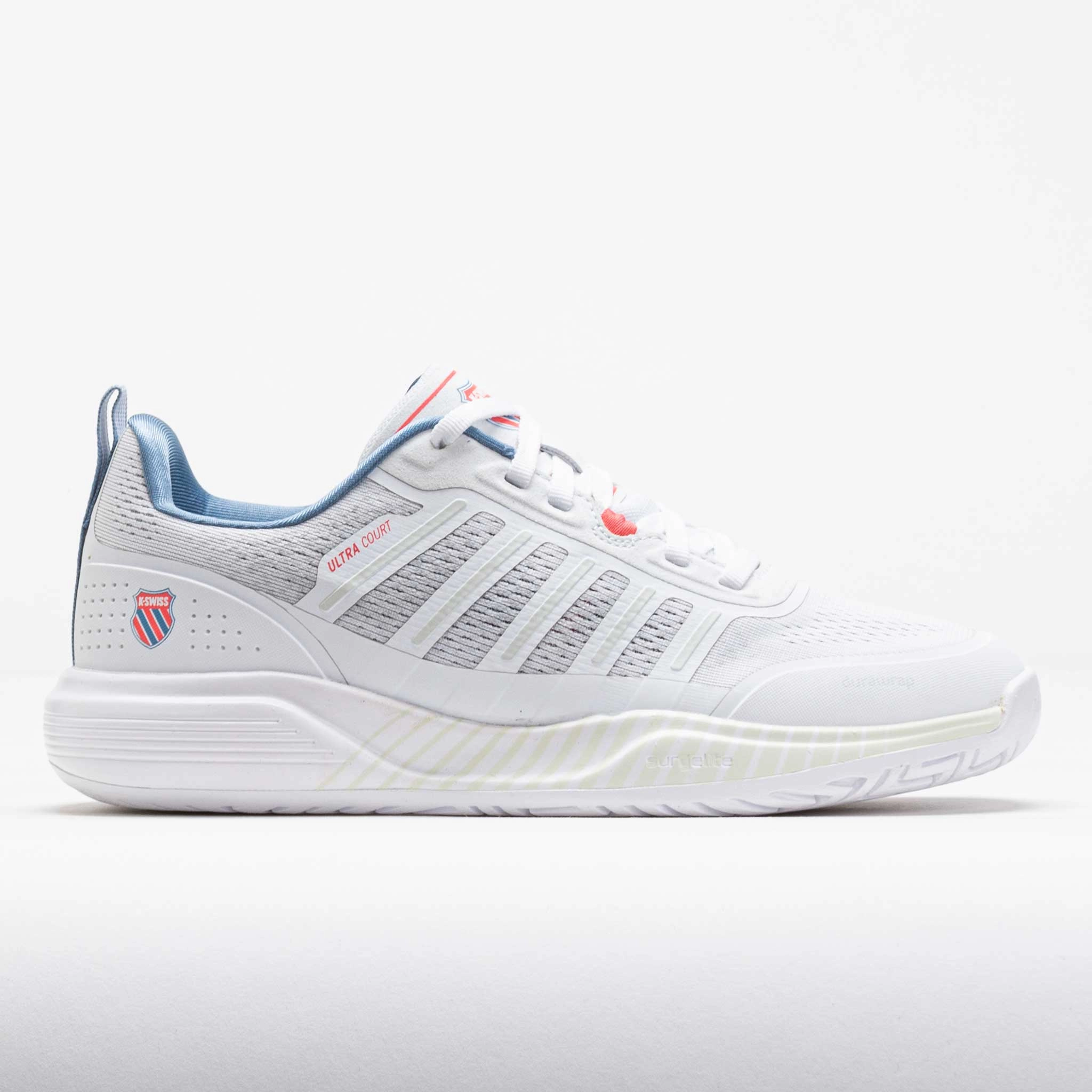 K-Swiss Ultra Court Women's White/Faded Denim/Dubarry Flex Fit