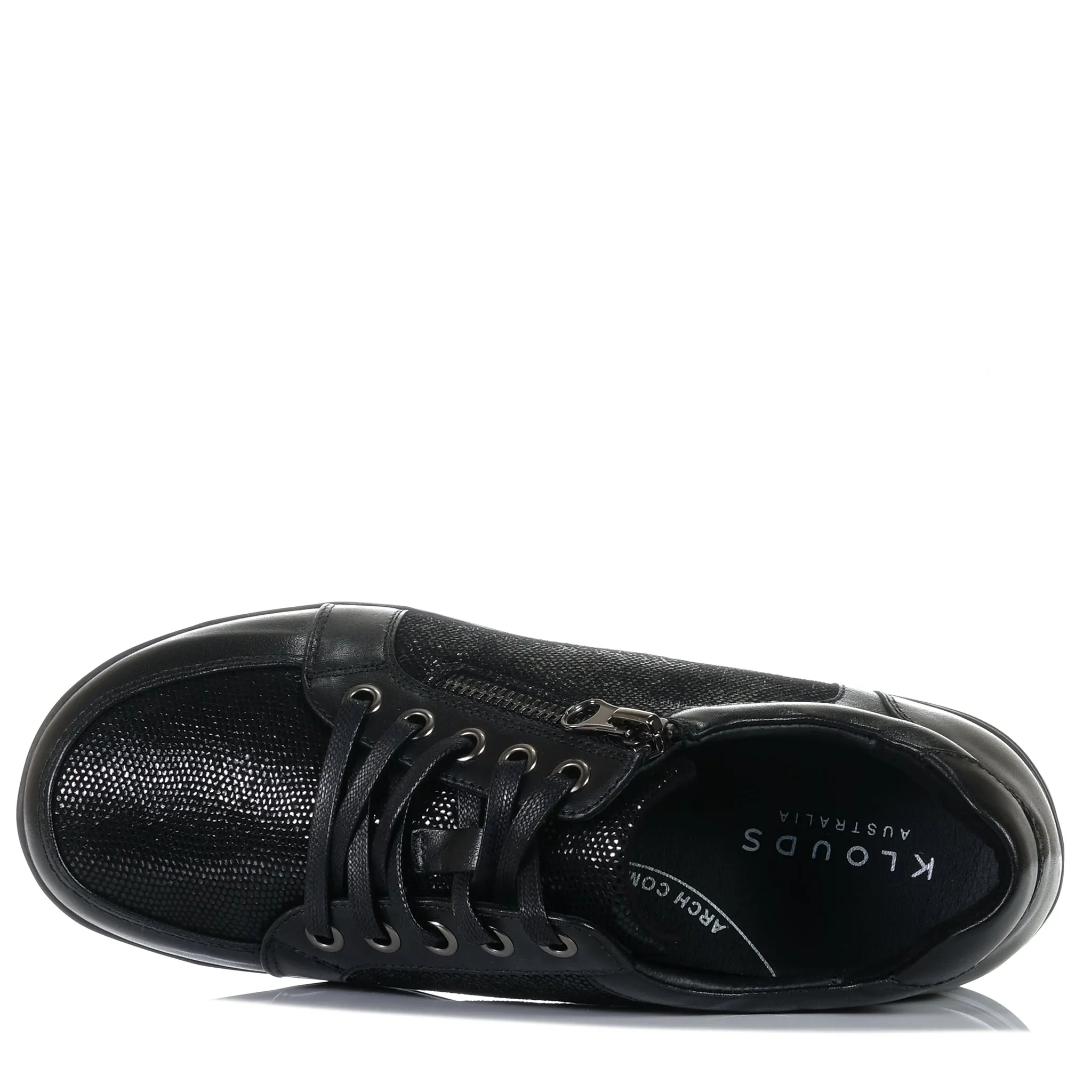 Klouds Jaslyn Black Print Stretch Form Fit