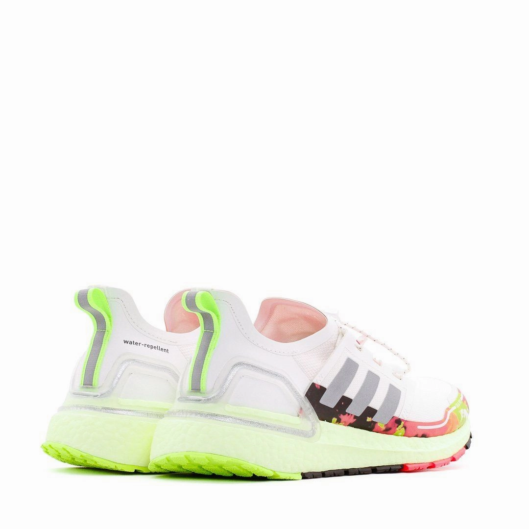 Light Flex-Step Adidas Running Women Ultra Boost C.RDY White Green Pink Ultraboost FV6995