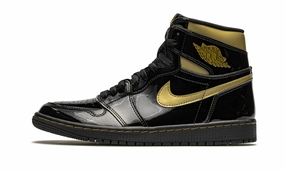 Celebrate Walk Flower Step Air Jordan 1 High Black Metallic Gold