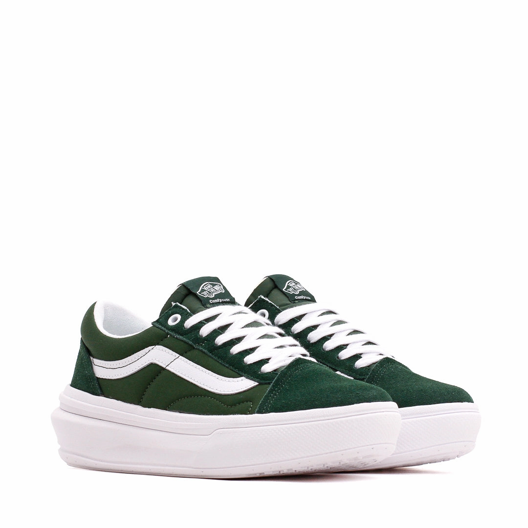 Light Stride Vans Men Old Skool Overt CC Dark Green White VN0A7Q5EDGY