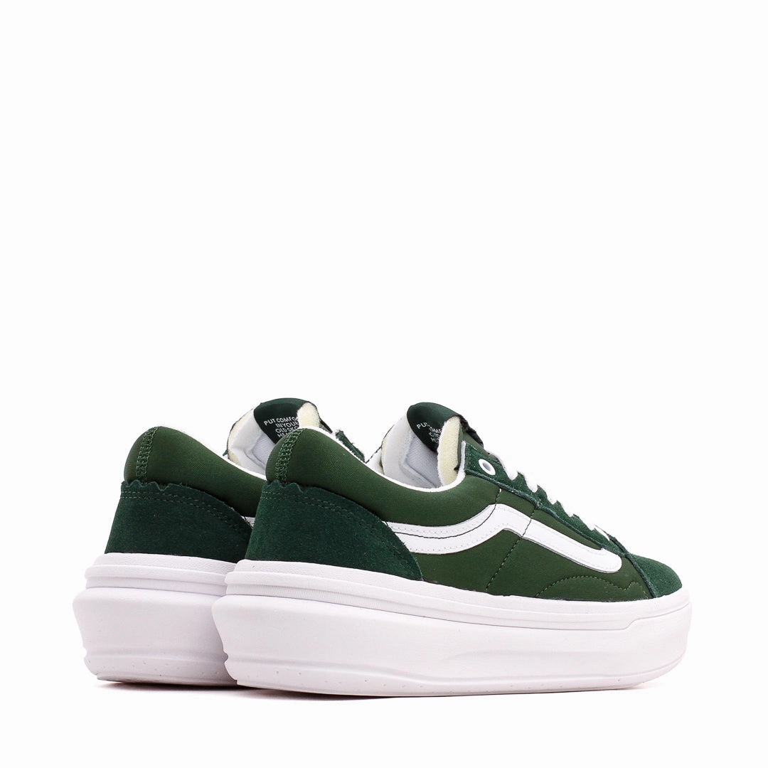Light Stride Vans Men Old Skool Overt CC Dark Green White VN0A7Q5EDGY