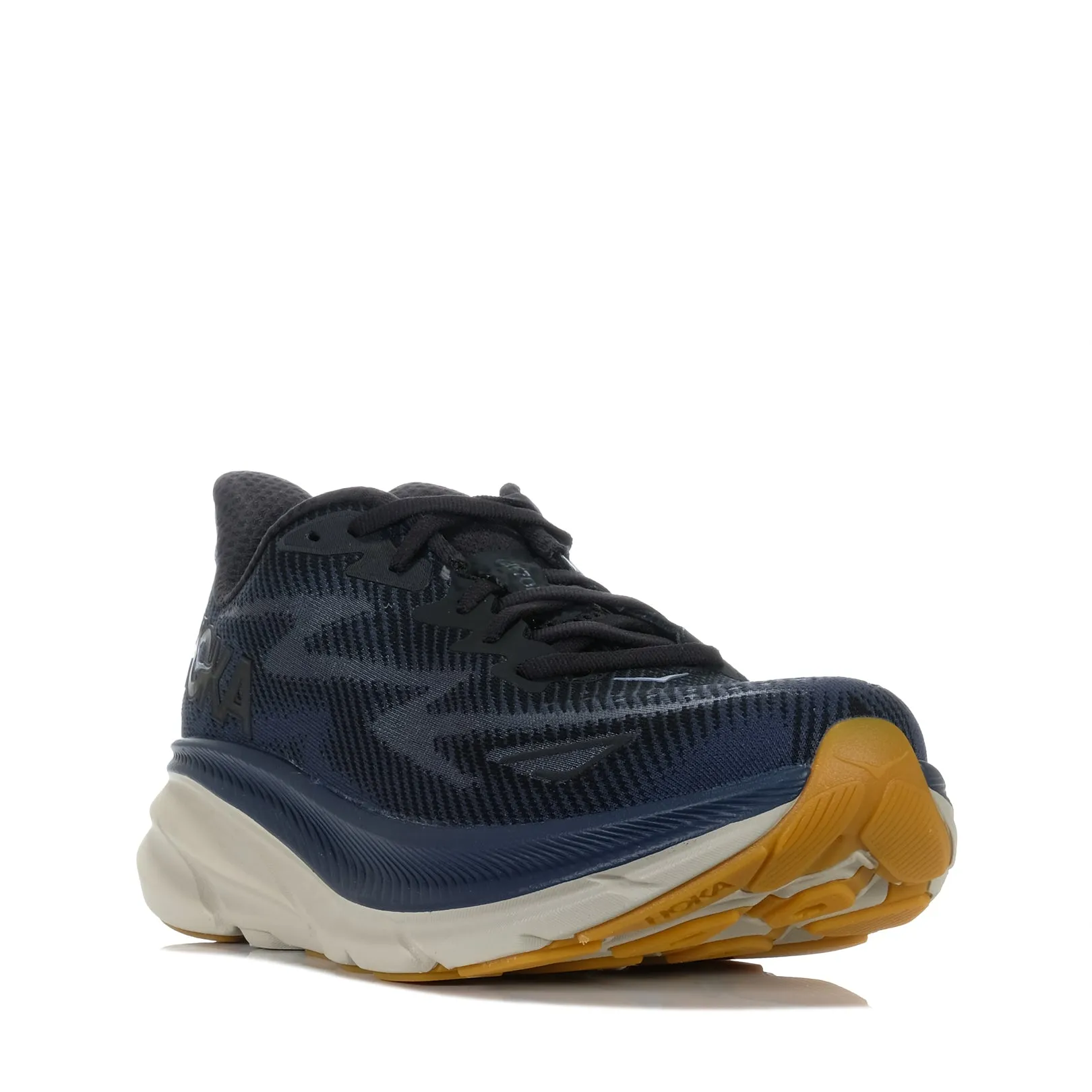 Lightweight Knit Hoka Clifton 9 (D) Black/Varsity Navy