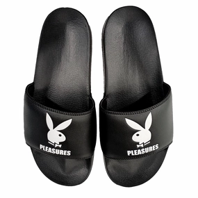Pleasures Men x PLAYBOY Slides Black Shop Quick Street Run