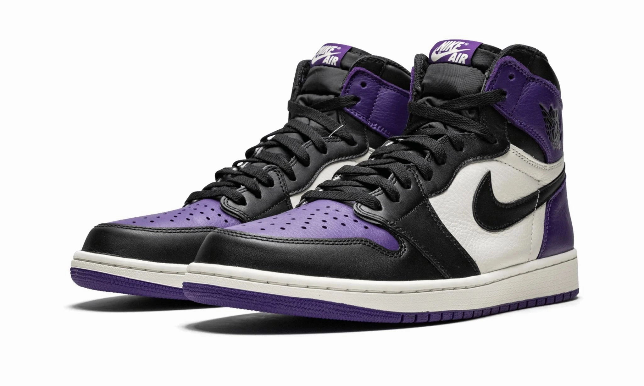 Lightweight Rubber Air Jordan 1 High OG Court Purple