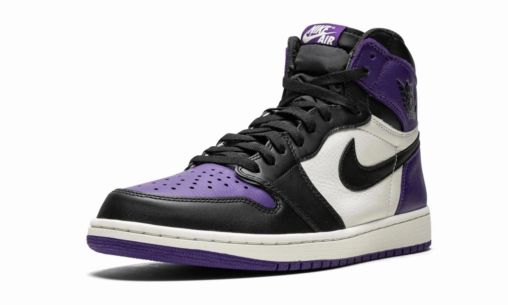 Lightweight Rubber Air Jordan 1 High OG Court Purple