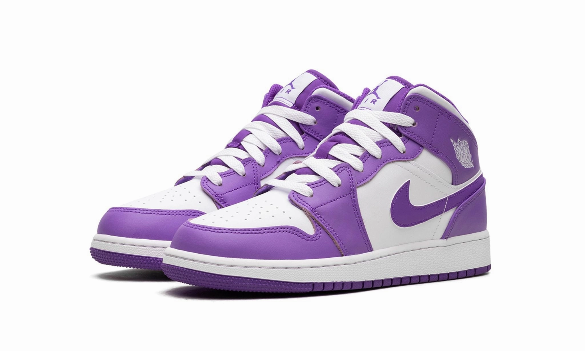Long Walk Ready Air Jordan 1 Mid GS 'Purple Venom'