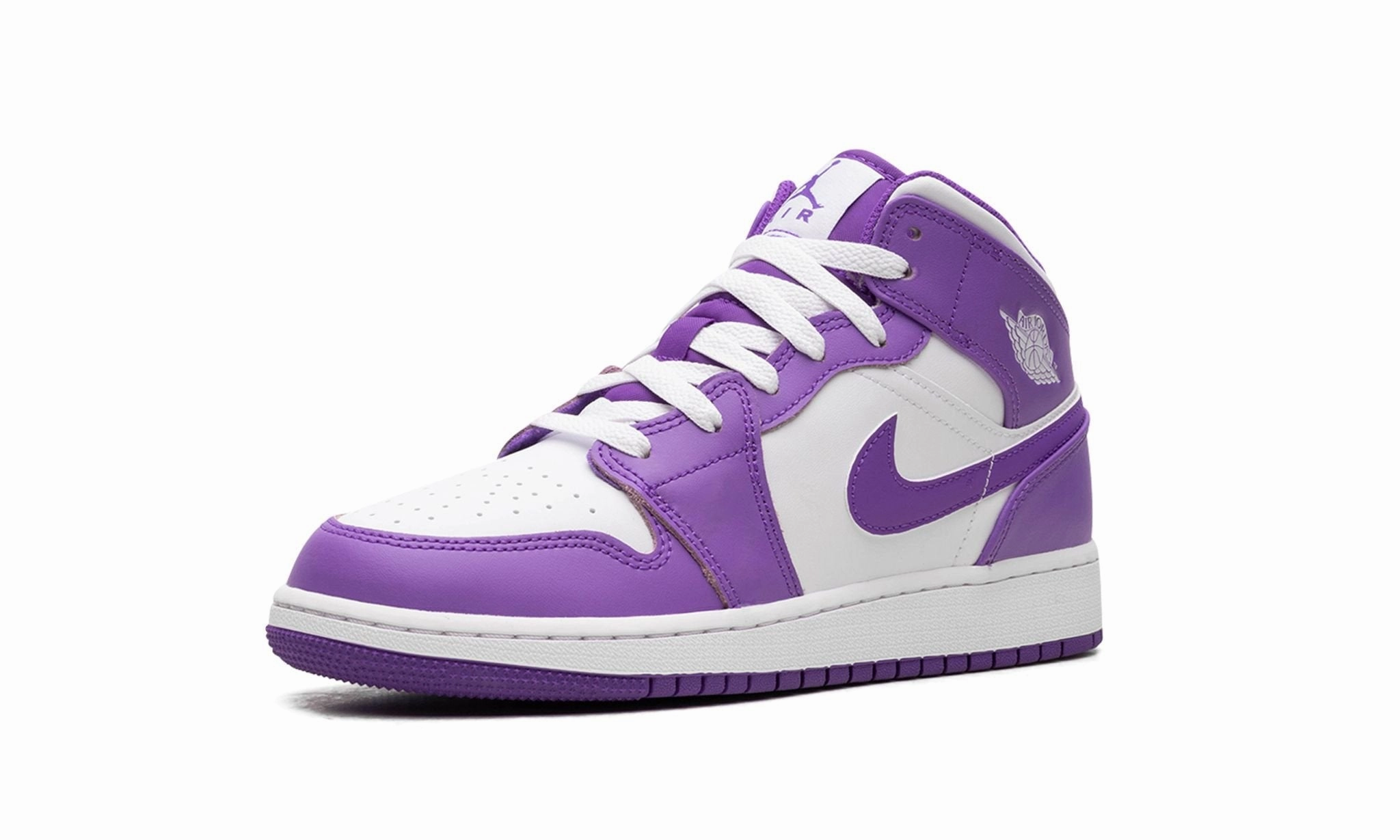 Long Walk Ready Air Jordan 1 Mid GS 'Purple Venom'