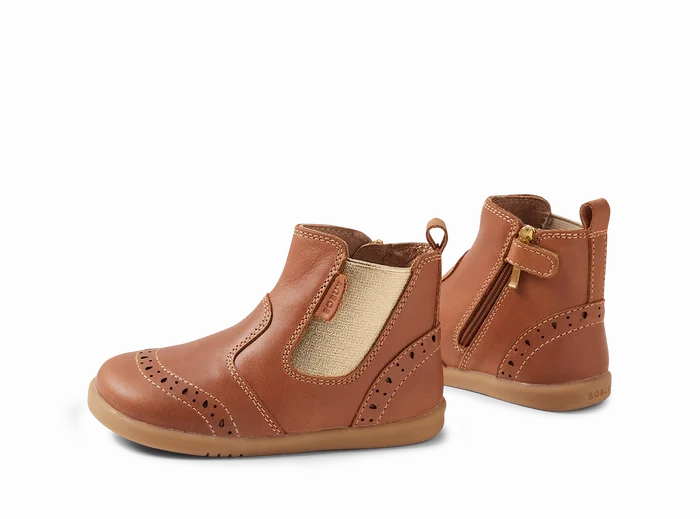Loose Fit Bobux Iwalk Billie Boot - Caramel