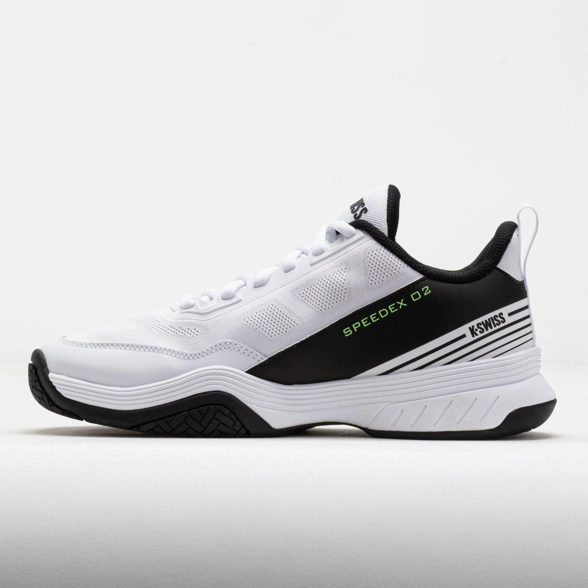 Loose Fit K-Swiss Speedex 2 Men's White/Black/Soft Neon Green