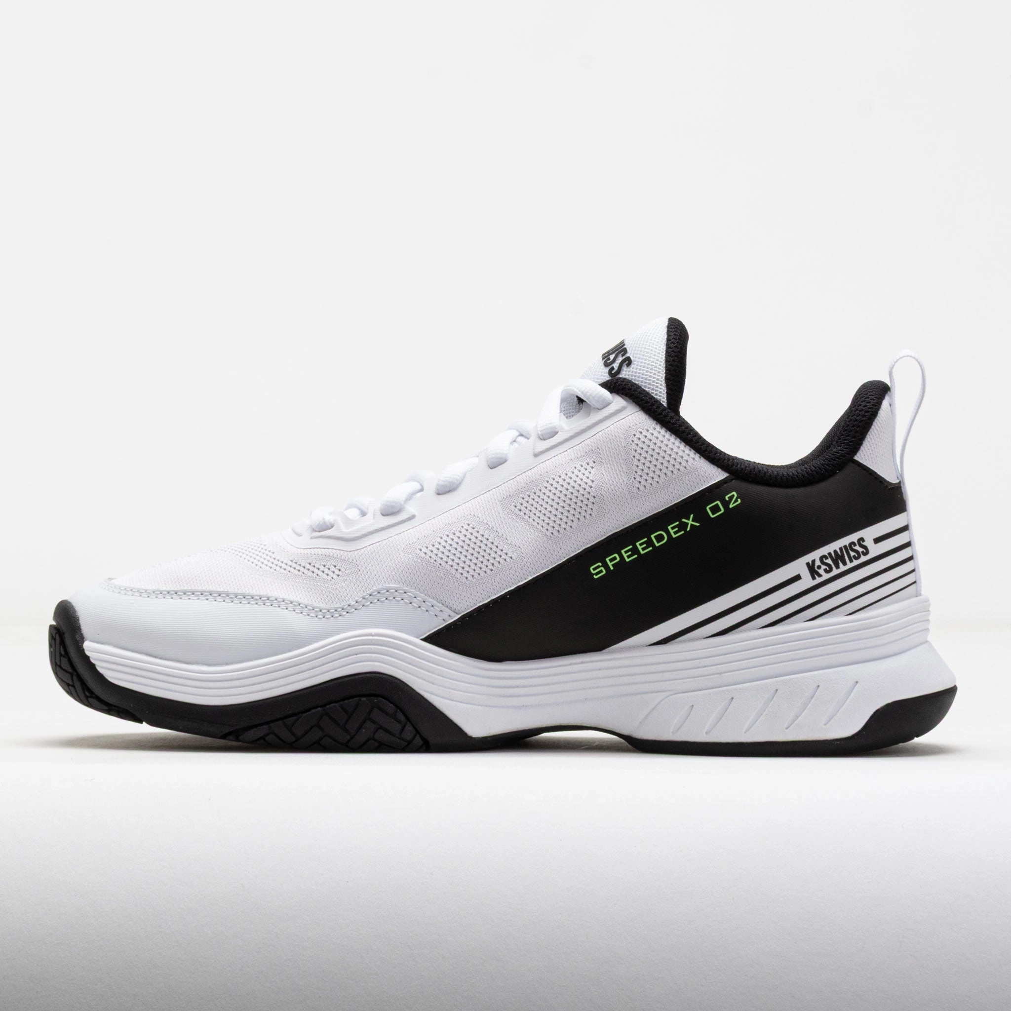 Loose Fit K-Swiss Speedex 2 Men's White/Black/Soft Neon Green