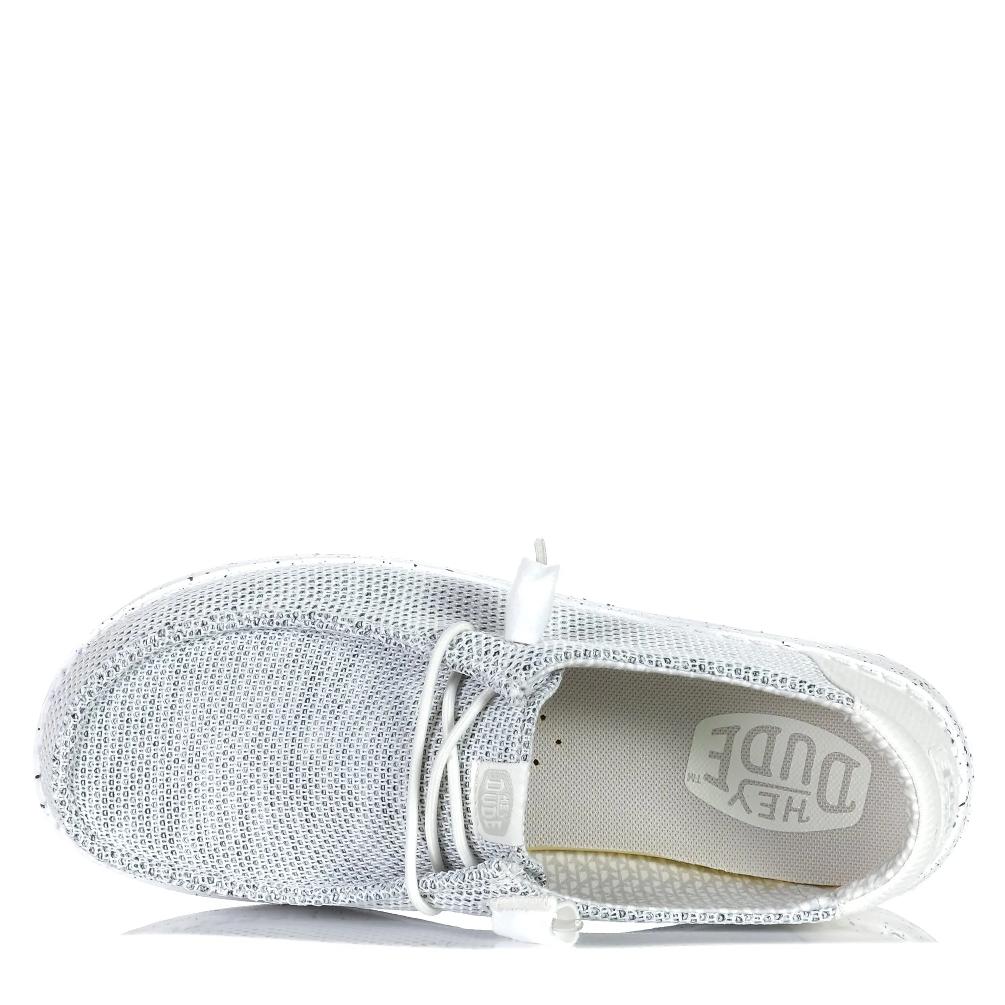 Low Impact Hey Dude Womens Wendy Stretch Mesh Stone White