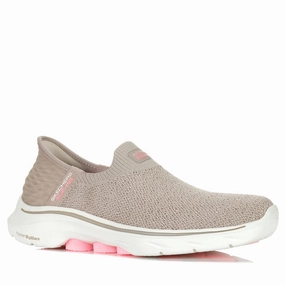 Skechers Slip-Ins: GOwalk 7 - Spring Time 125219 Taupe 5K running shoes platform shoes