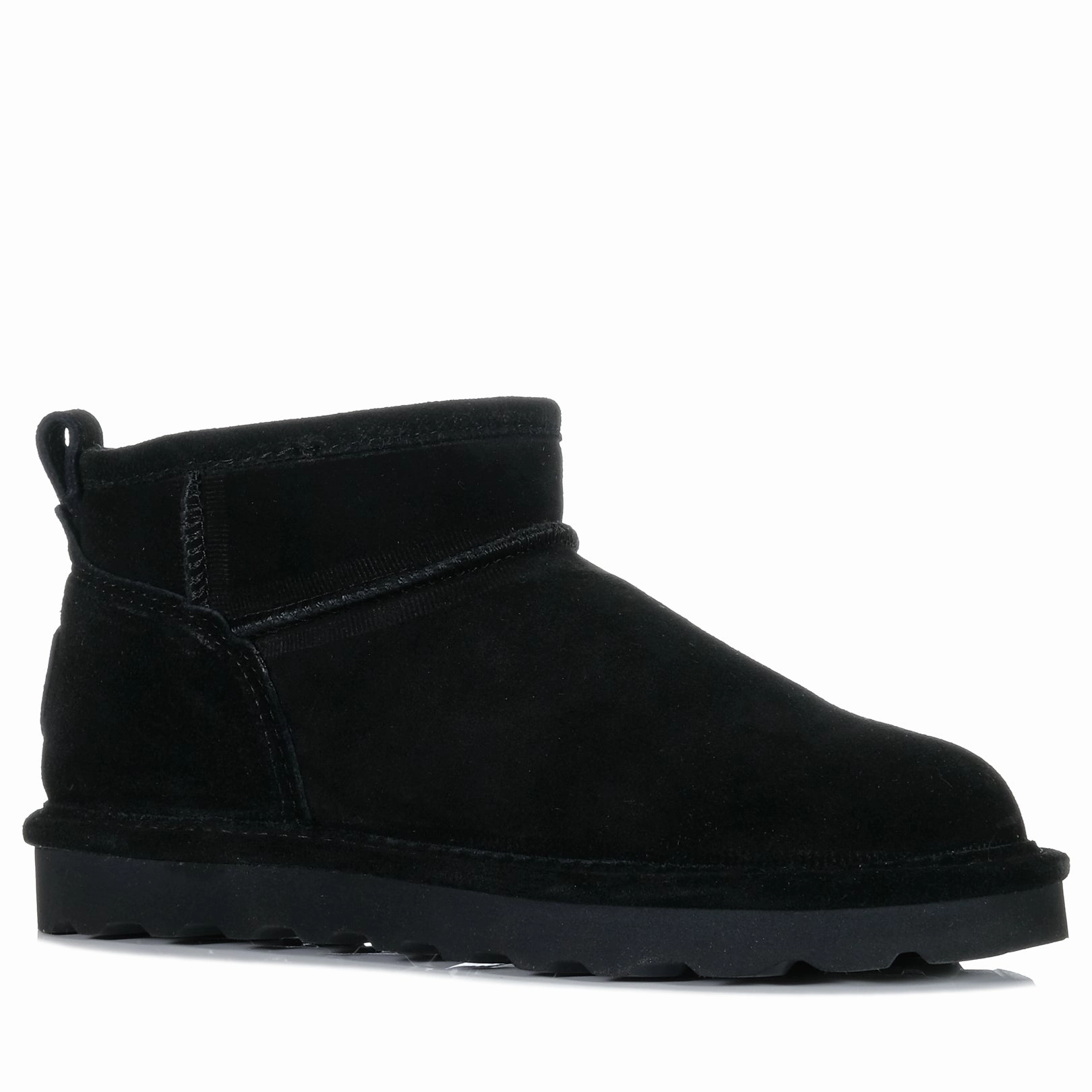 Street Style Minimal Silhouette Bearpaw Shorty Black