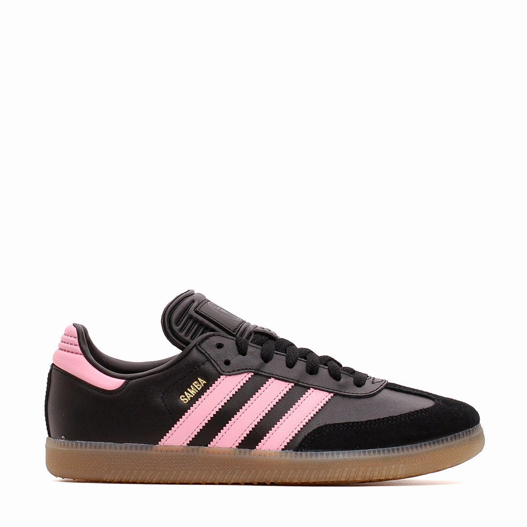 Ship Glow Adidas Men Samba Inter Miami CF Lionel Messi Black Pink IH8157