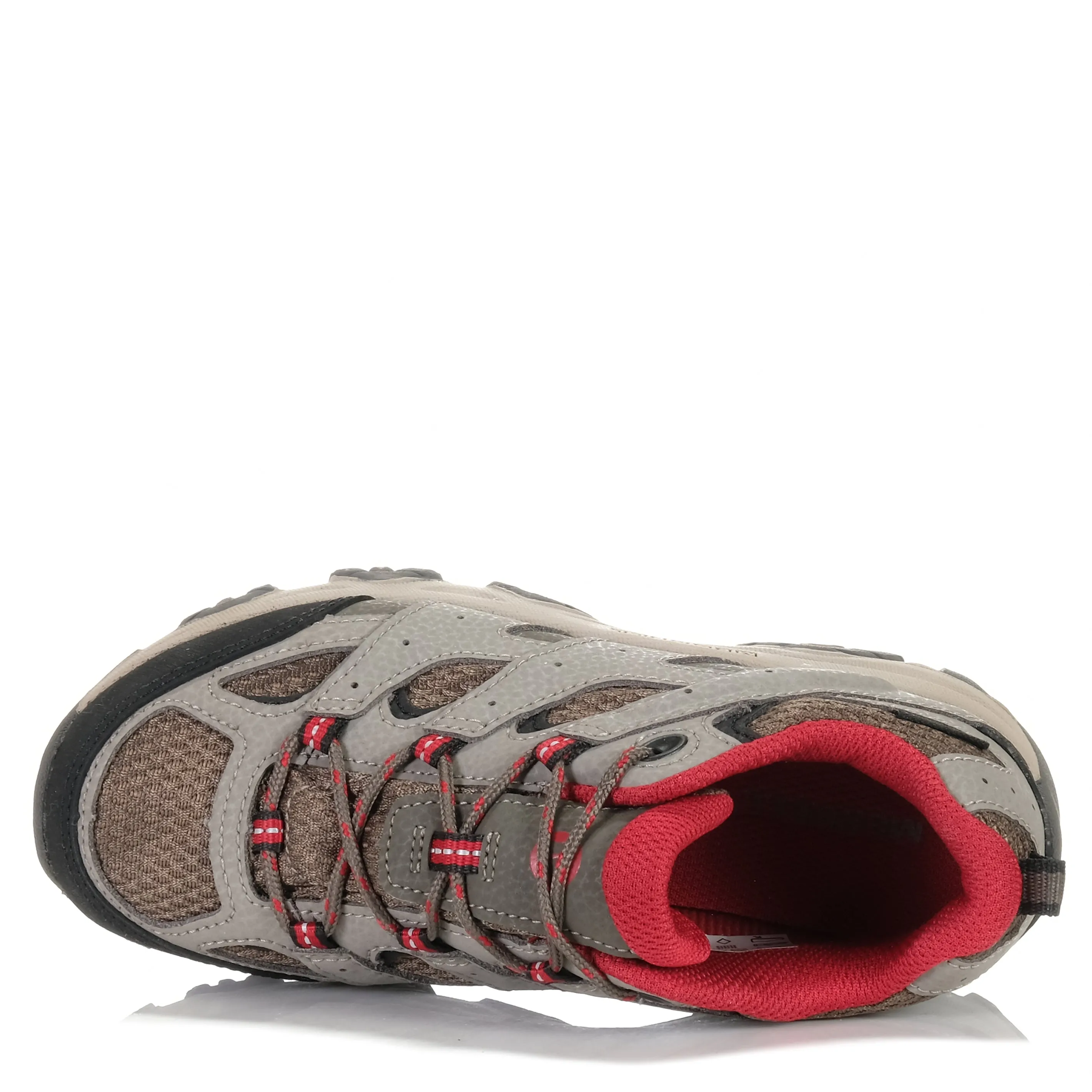Merrell Moab 3 Low Waterproof Kids Boulder/Red Structured wear