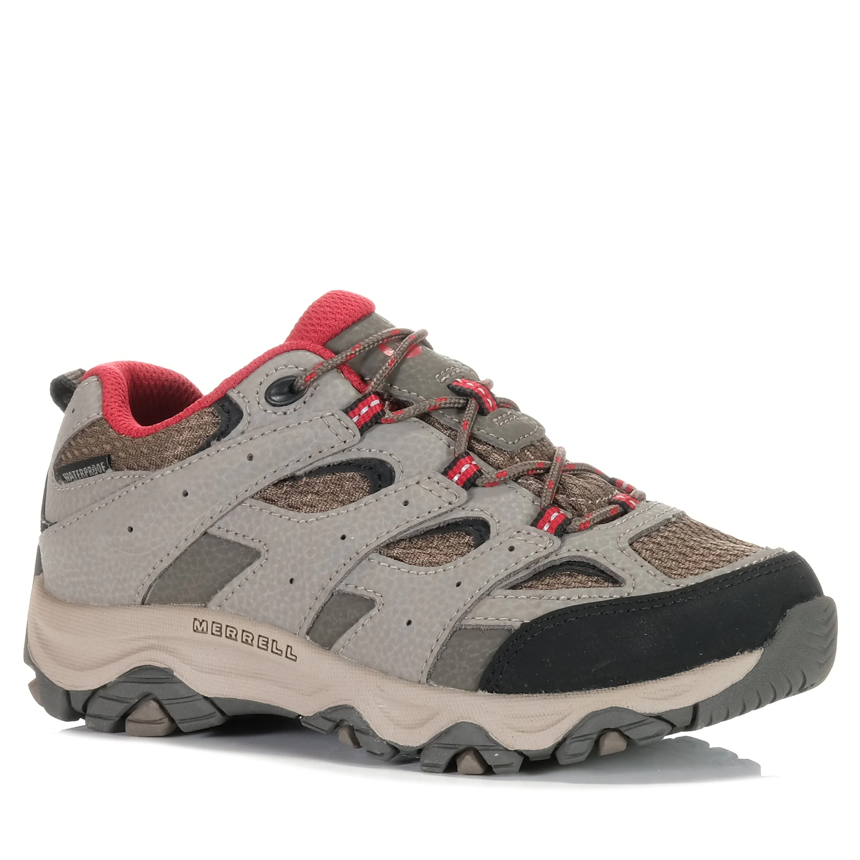 Urban Performance Merrell Moab 3 Low Waterproof Kids Boulder/Red