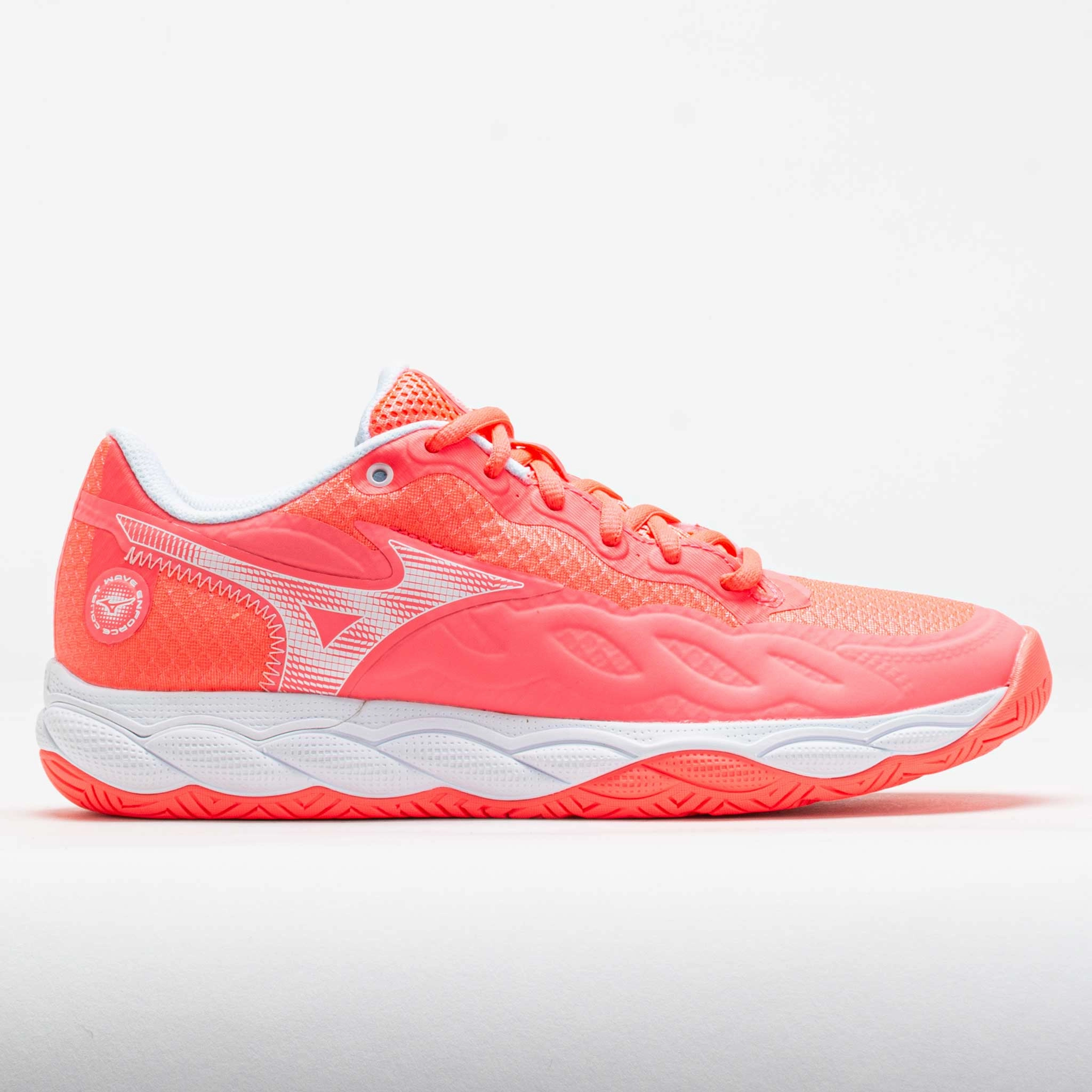 Mizuno Wave Enforce Court AC Women's Striking Coral/White Trail Stability Gear