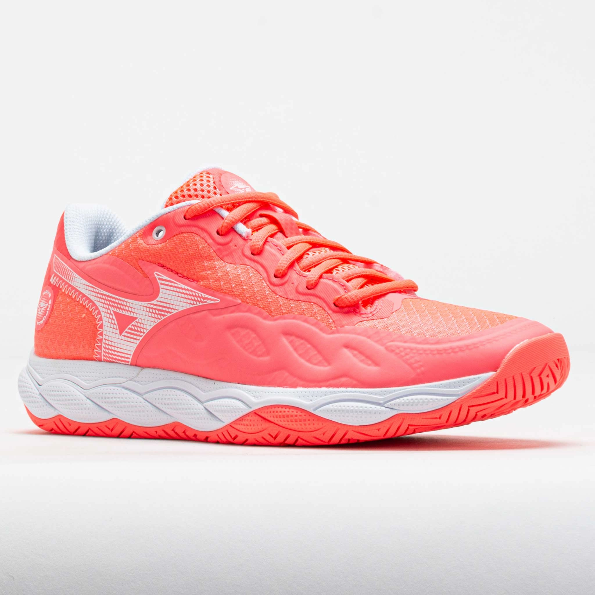 Mizuno Wave Enforce Court AC Women's Striking Coral/White Trail Stability Gear