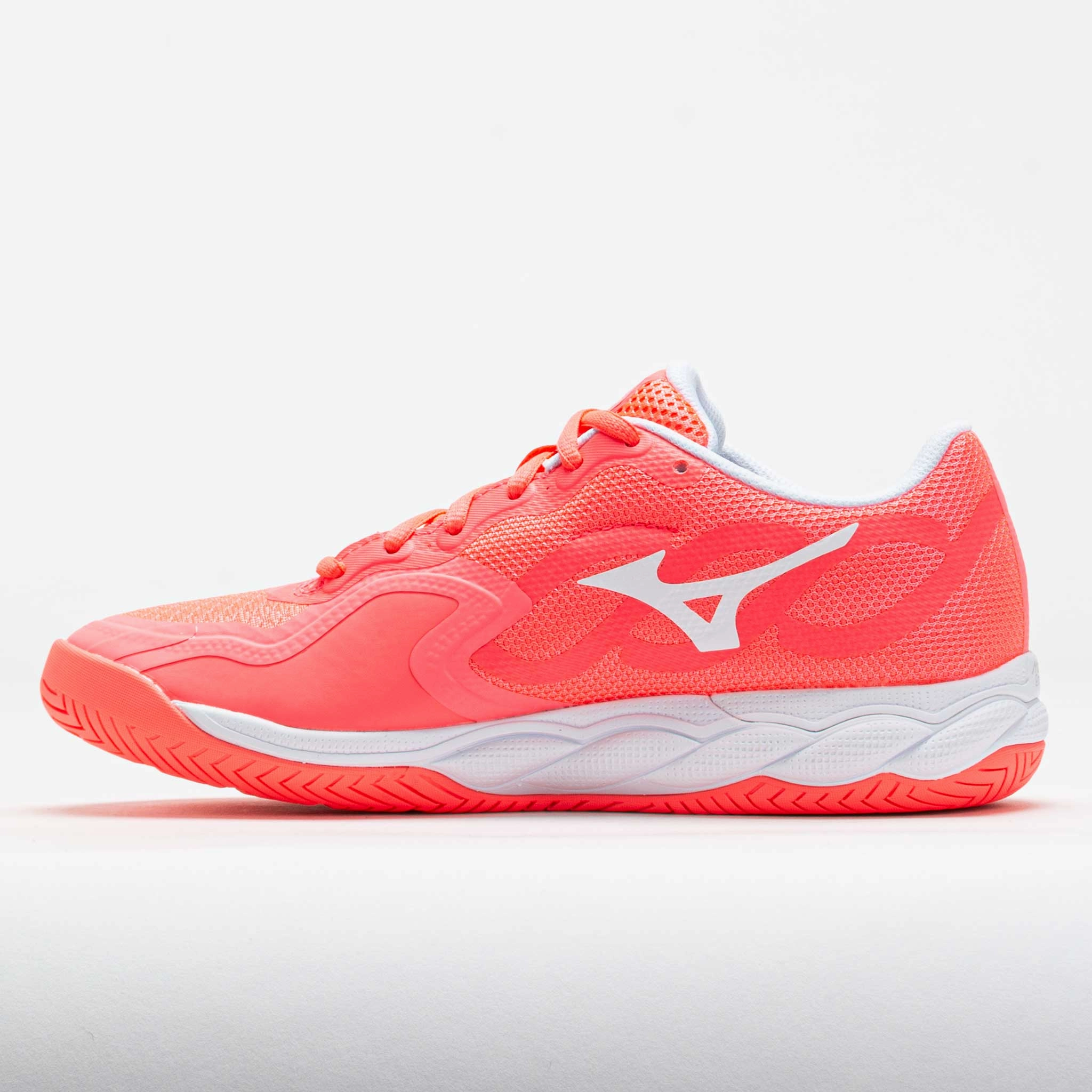 Mizuno Wave Enforce Court AC Women's Striking Coral/White Trail Stability Gear