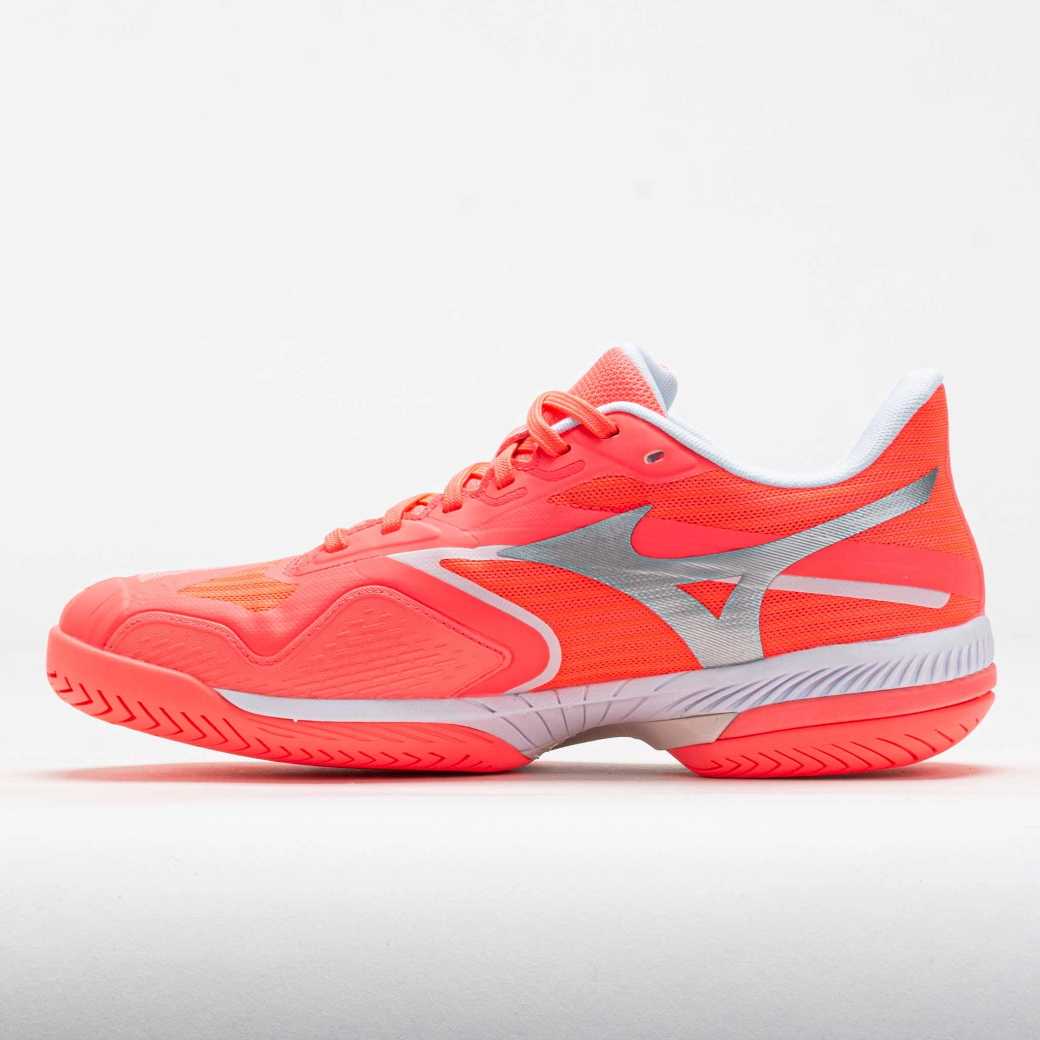 Mizuno Wave Exceed Court AC Women's Striking Coral/White Trail Safety Gear