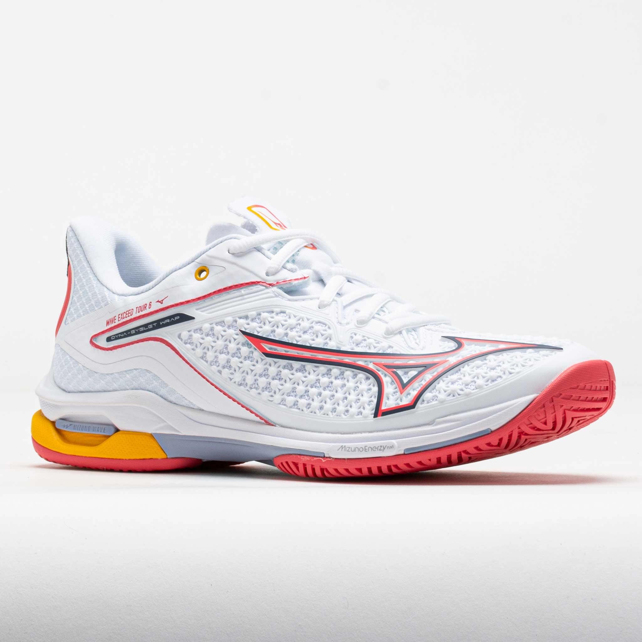 Mizuno Wave Exceed Tour 6 AC Women's White/Calypso Coral Rugged Endurance