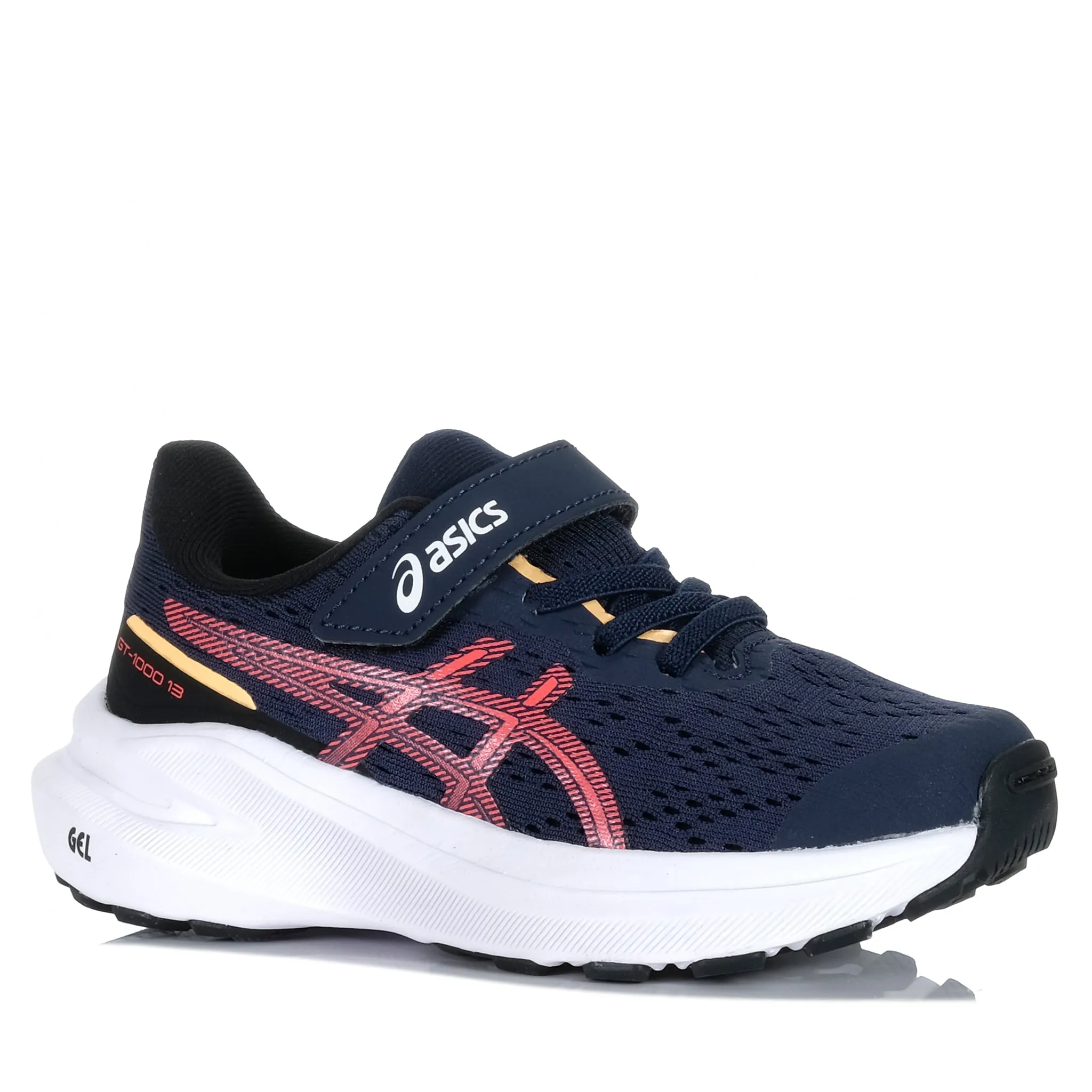 Active Steps Light Steps Asics GT-1000 13 PS Midnight/Flash Red