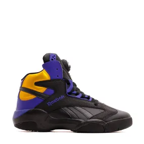 Fast Pivot Comfortable bend Reebok Basketball Men Shaq Attaq Black Pump Gold Lakers GY7127