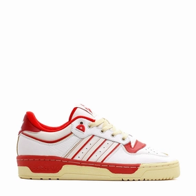 Adidas Originals Men Rivalry Low 86 White Red GZ2557 Dot Play Leisure Comfort