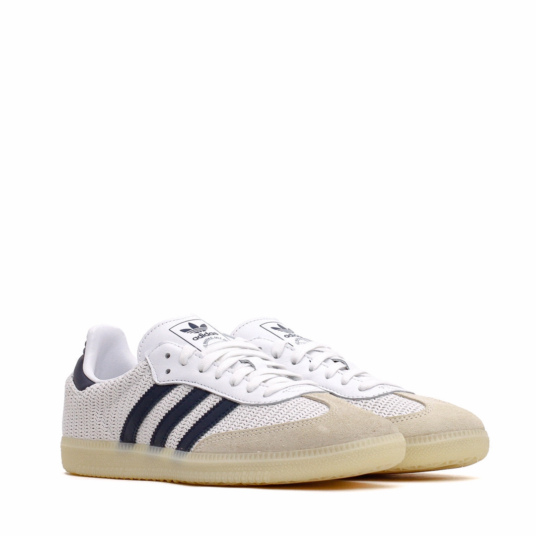 Move Free Adidas Men Samba OG Knitted Mesh White Navy JH5633
