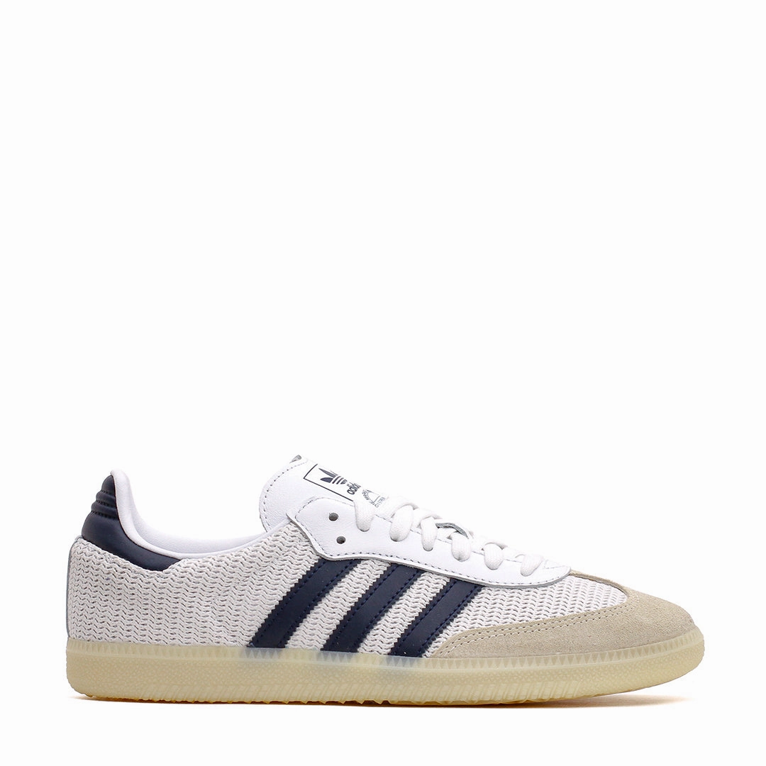 Move Free Adidas Men Samba OG Knitted Mesh White Navy JH5633