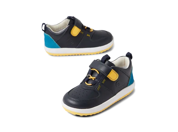 Natural Walk Feel Bobux Iwalk Backspin Sneaker - Navy