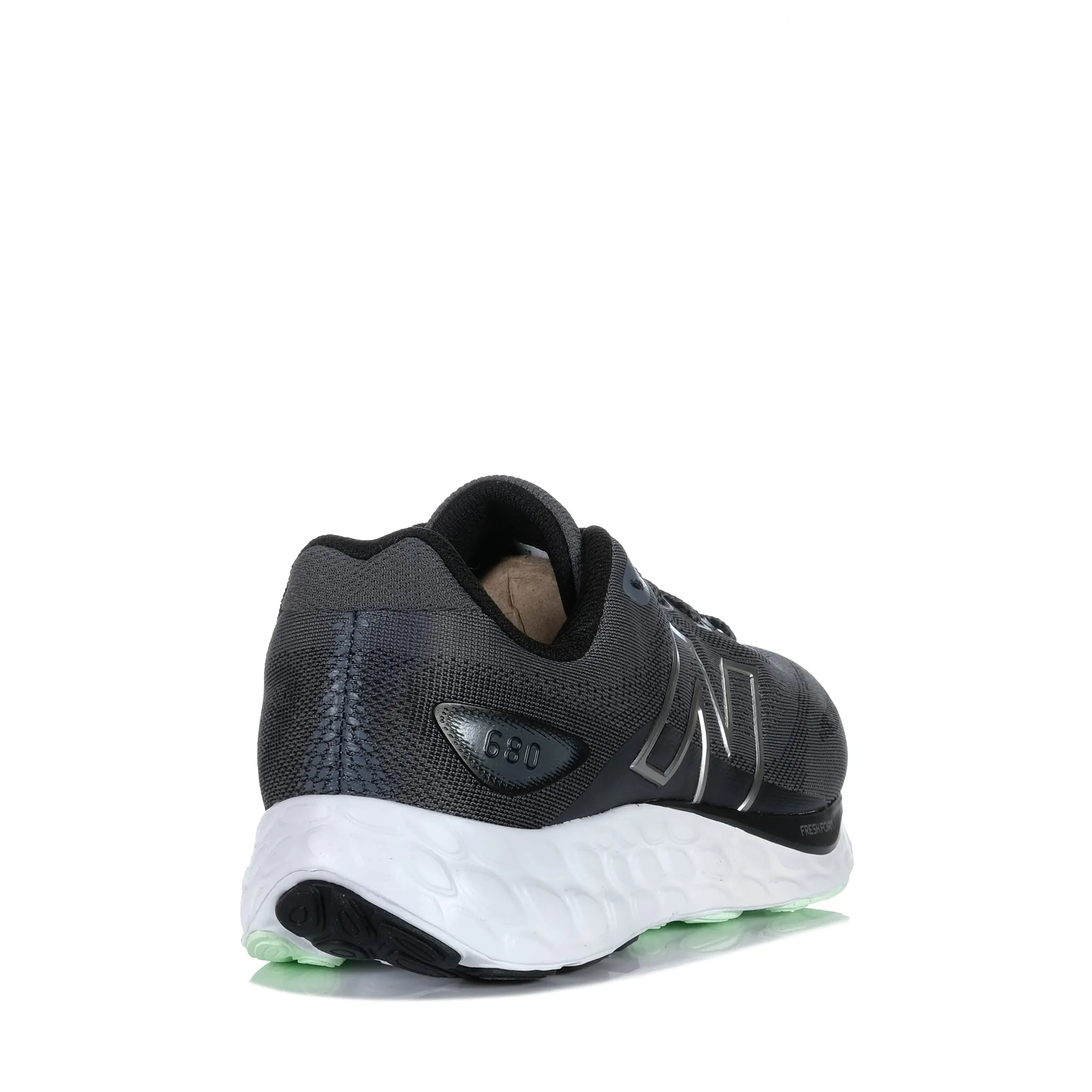 New Balance M680CF8 Grey/Silver Ankle cuff area