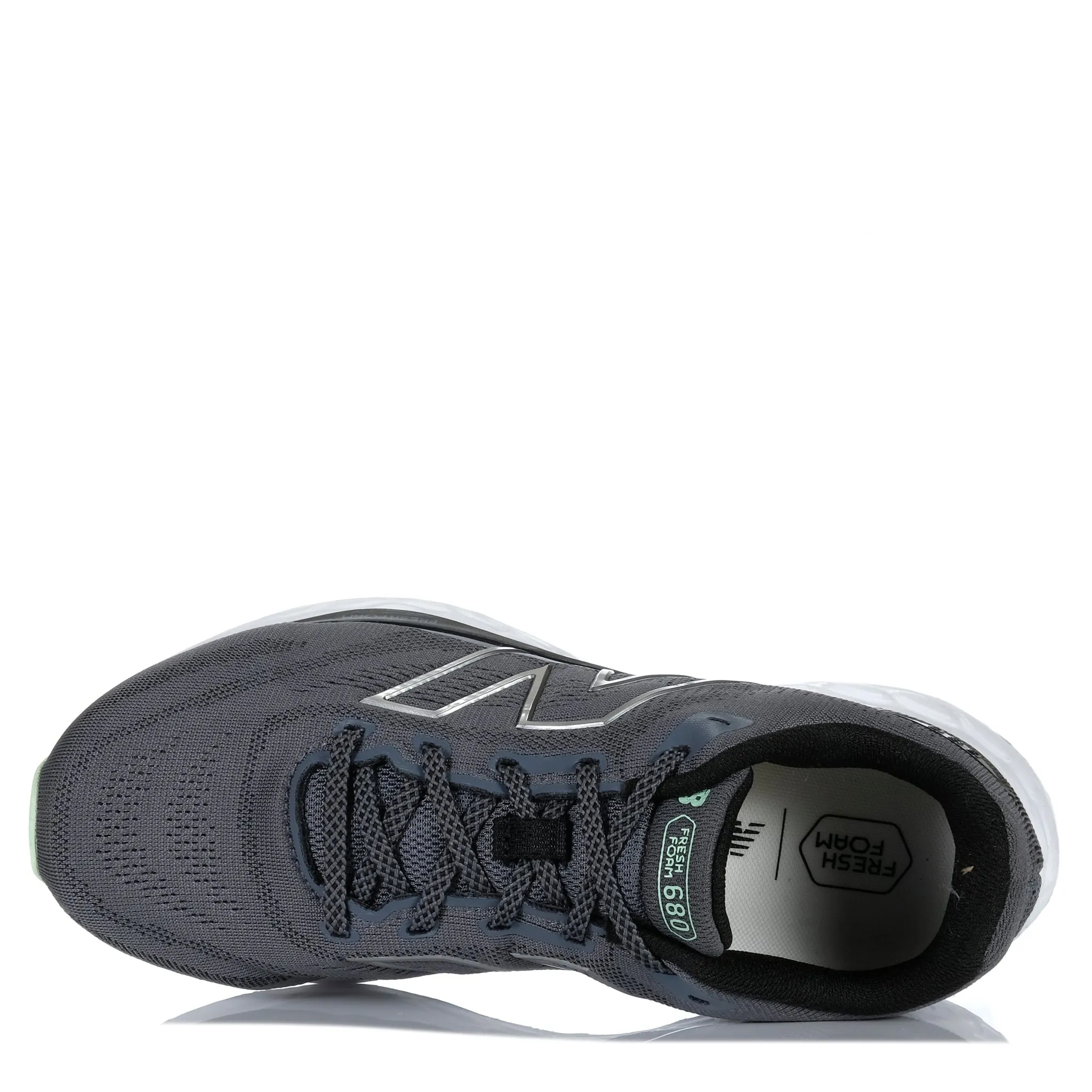 New Balance M680CF8 Grey/Silver Ankle cuff area