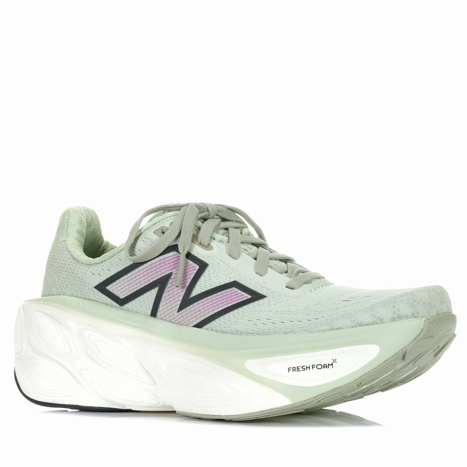 running shoes for youth girls step aerobics shoes New Balance Fresh Foam X More v5 B Width WMORLM5 Green/Pink
