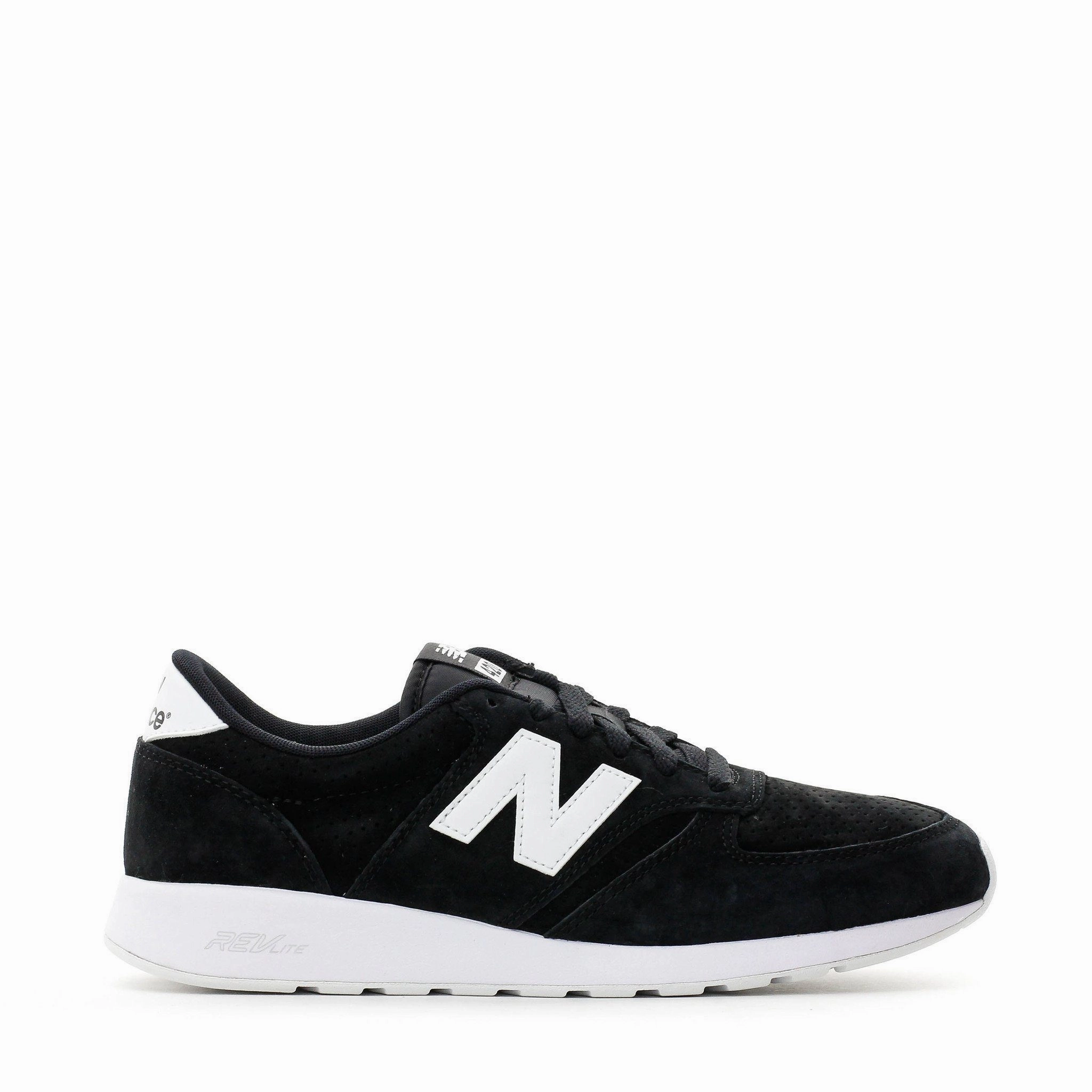 NEW BALANCE LIFESTYLE RE-ENGINEERED REVLITE BLACK WHITE SUEDE MRL420SN *** Soft Breeze
